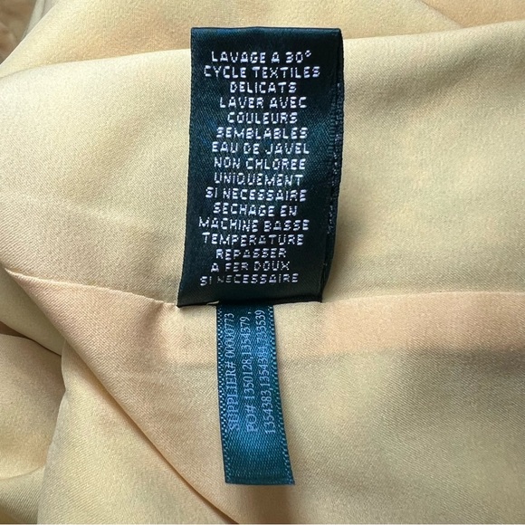 AMAZING SZ 8 EUC Lauren Ralph Lauren Yellow Paisley Dress 8 Vintage Style 026 - Picture 13 of 14